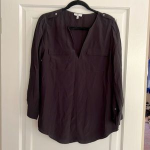 Joie black silk blouse.  Size: M